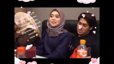 Wajah cemburu Rizky Billar nampak jelas saat Haris  Vriza nyanyiin dede Lesti