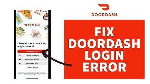 How To Fix DoorDash Login Error (2023) | Fix DoorDash App Not Working (Problem Solved)