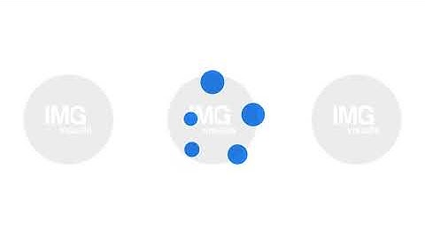 Converging and diverging into five dots rhythmic loading icon animation