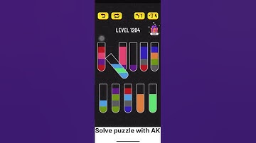 Water sort puzzle level 1204 #puzzle #trendingpuzzles #hardpuzzles #watersortpuzzle #games #gaming