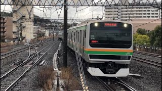 （湘南新宿ライン高崎線直通「普通籠原行き」）JR東日本E231系1000番台S-07編成＋K-42編成・2024.2.22