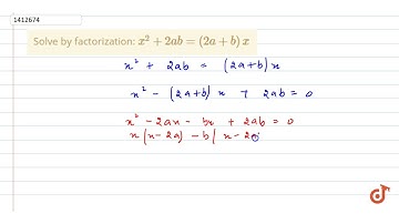 Solve by    factorization:  ltmath gt  ltmrow gt  ltmsup gt  ltmi gtx lt/mi gt  ltmn gt2 lt/mn