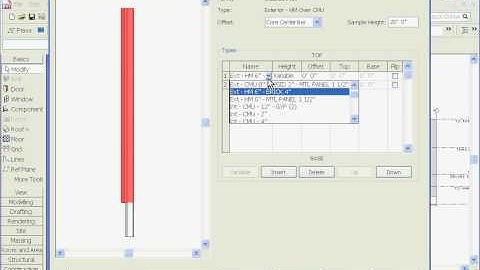 Easy Revit (2009) -37- Create Stacked Walls