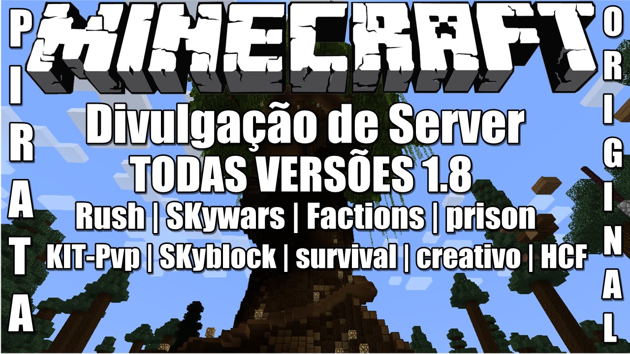 Server de Minecraft 1.8/1.8.8 Factions,prison,SKyblock,survival