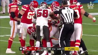 Patrick Mahomes Gets SANDWICHED \& His O-Line Takes Offense