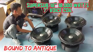 Live Supersub 18 18000Watts Paudio Sd12-1000El Sound Test Bound To Ilo-Ilo Antique