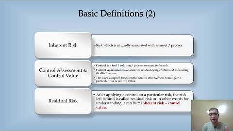 Lecture: IT/Information Security Risk Management - Definitions | (Part 2/4) | In Urdu