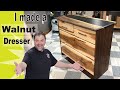 Building a Walnut and Maple Resin River Dresser