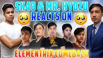 Hyozu reaction on ELEMENTRIX 18 kill domination in erangle match |  PMPL