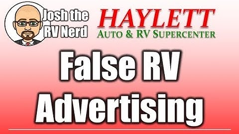 Falsely Advertised RV Rebate Sales with Josh the RV Nerd