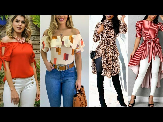 BLUSAS MUJER MODA 2024IDEAS ESTILOS MODELOS de BLUSAS BONITAS