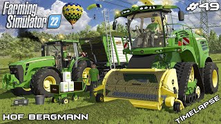 SILAGE HARVEST with JOHN DEERE and MRSTHECAMPER | Hof Bergmann | Farming Simulator 22 | Episode 49