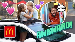 Making AWKWARD SITUATIONS In Drive Thru’s with my BOYFRIEND **FUNNY REACTIONS**💋🤬| Piper Rockelle