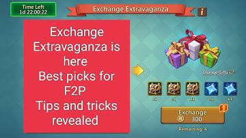 Best Picks for Exchange Extravaganza for F2P |Lords Mobile F2P| #lordsmobile
