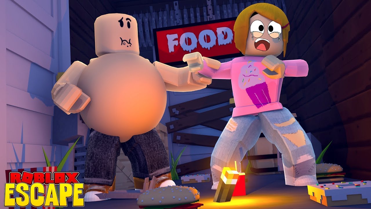 Roblox Escape The Giant Fat Guy With Molly Youtube - roblox escape jail bloxburg roleplay with molly and daisy on vimeo