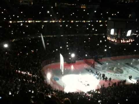 Chicago Blackhawks 2010 Stanley Cup Banner Raising Ceremony