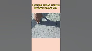 #shorts  How to avoid cracks in foam concrete