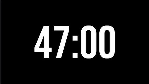 47 Minute Countdown Timer | Minimal