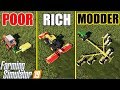 Farming Simulator 19 : POOR vs RICH vs MODDER !!! Game Style Comparison