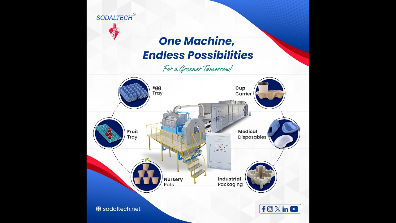 Fully Automatic Egg Tray Making Machine | Export Quality | SODALTECH India
