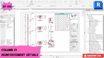 COLUMN REINFORCEMENT DETAIL BY REVIT 2025