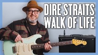 Video thumbnail of "Dire Straits Walk of Life Guitar Lesson + Tutorial"