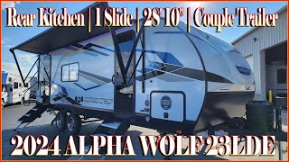 NEW FLOORPLAN FOR 2024 ALPHA WOLF 23LDE Travel Trailer by Forestriver RVs at Couchs RV Nation
