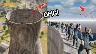 Wow!! If you fall, you die!! Cooling Tower Battle!!