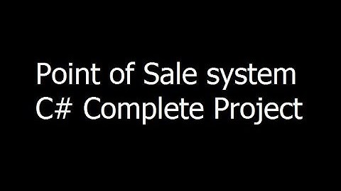 Point of Sale system C# - Complete Project - Part 1 - Urdu/Hindi