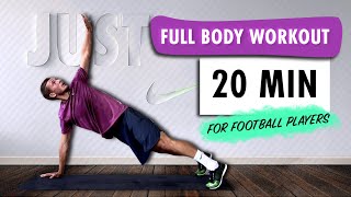 FULL BODY WORKOUT For Football Players | BODYWEIGHT | Improve Your Strength & Get Fit | Advanced
