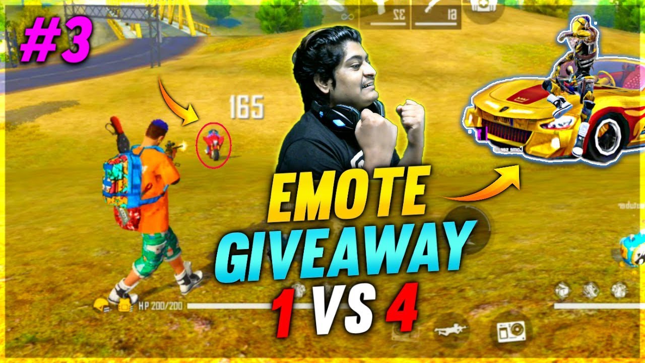 Free Emote Giveaway Solo Vs Squad Gameplay Garena Free Fire