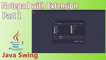 Java - How to Make Notepad With Extension ( Part 1/2 )