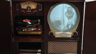 1951 ZENITH PORTHOLE TV PHONOGRAPH , Fully Originally Restored, Mint Condition Working!