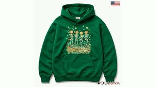 Dancing Skeleton Pumpkin Halloween Shirt