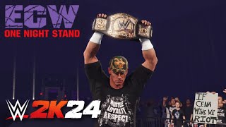 ROB VAN DAM VS JOHN CENA | ECW ONE NIGHT STAND 2006 | WWE 2K24