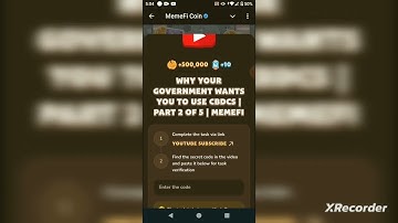 MemeFi Video Code | Why Your Government Wants You to Use CBDCs #memefi#airdrop#tap2earn#code#video
