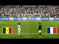 Senegal vs France | Penalty Shootout | FIFA World Cup | Mbappe vs Mane | eFootball PES Gameplay