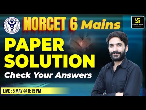 NORCET 6 Mains Paper Solution