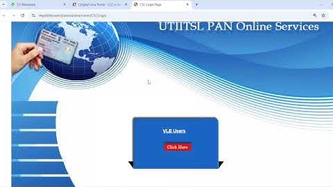 CSC Uti pan Problem user not registered Please try again