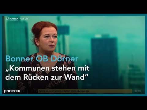 phoenix tagesgespräch mit Katja Dörner (Oberbürgermeisterin Bonn) am 02.11.22