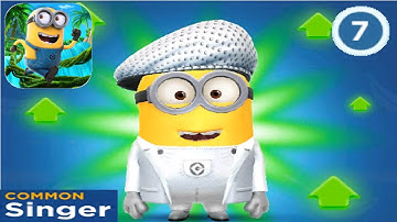 Despicable Me Minion Rush SINGER Level Up Costume fullscreen gameplay walkthrough ios & android