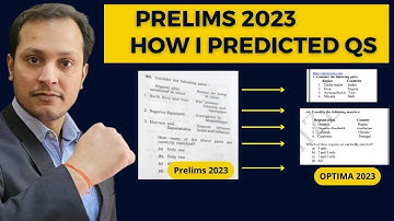 How i predicted Prelims 2023#iaswithsantosh #iasprelims2023