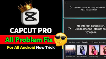 Too many people are using this feature capcut problem | Capcut pro no internet connection problem