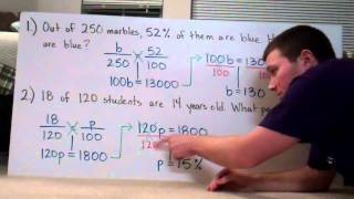 Solving Percents with Proportions