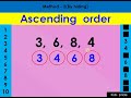 ukg maths |ascending order & Descending order for class UKG/PP2/KG2 |increasing and decreasing order