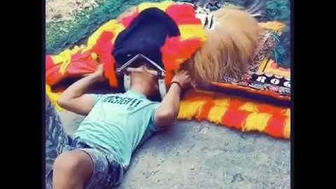 Kekuatan angkat reog ponorogo!!!