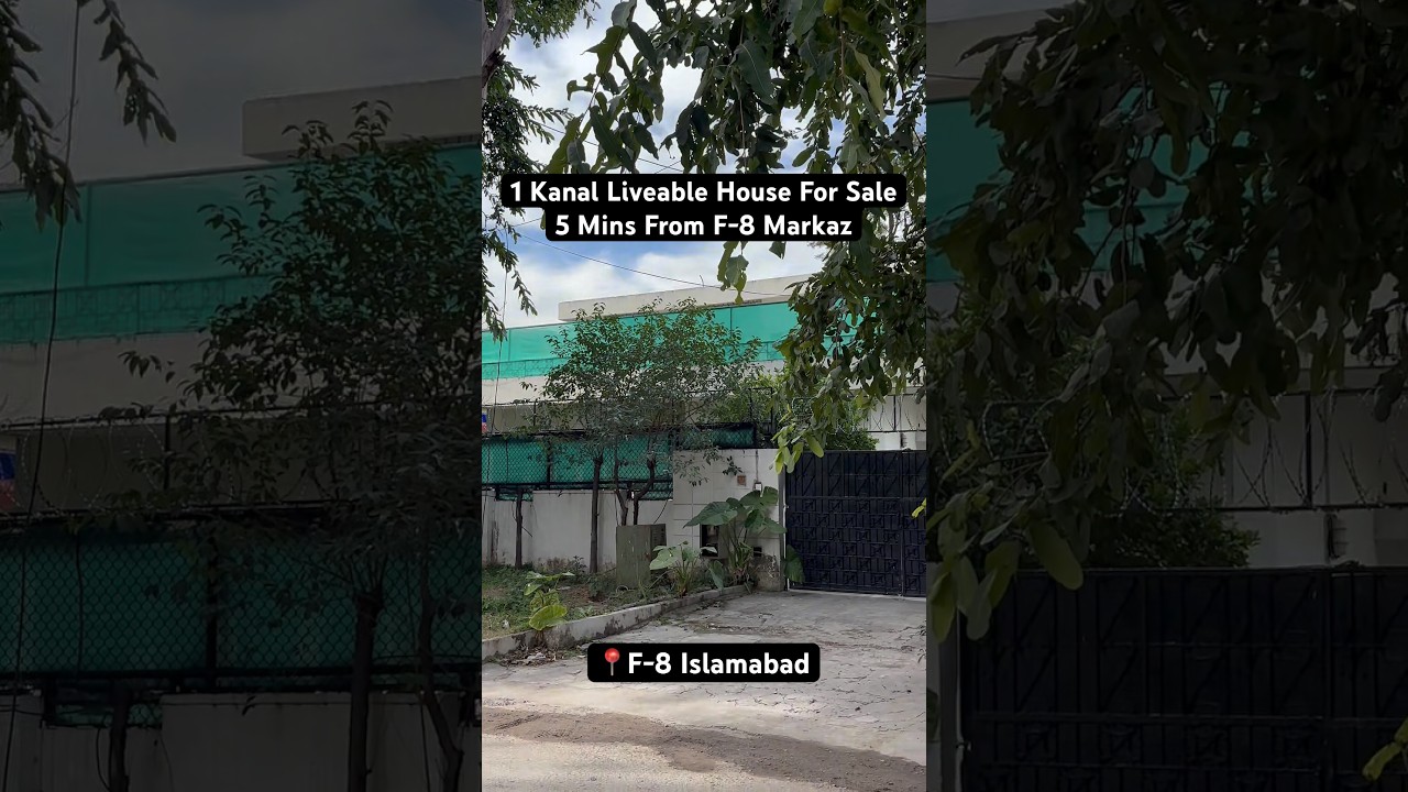 1 Kanal Liveable House For Sale in F-8 Islamabad | Contact 03097451828 
