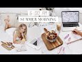 6 AM SUMMER MORNING ROUTINE | Staying Healthy & Productive for School or Work