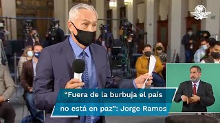 Ante ola de violencia en México, el periodista Jorge Ramos increpa a AMLO