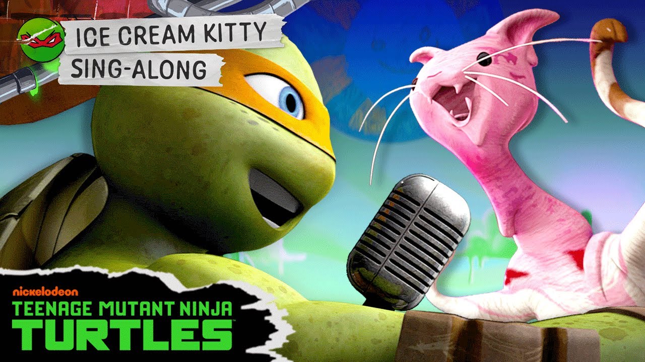 TMNTs Ice Cream Kitty SING ALONG   Music Video w Lyrics  Teenage Mutant Ninja Turtles